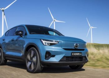 The electric Volvo C40 Recharge