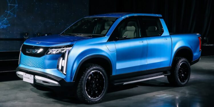 Foxconn Model V all-electric pick-up truck unveiled
