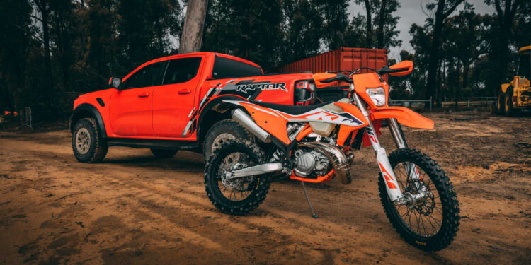 Is the Ford Ranger Raptor faster than the KTM Enduro bike?