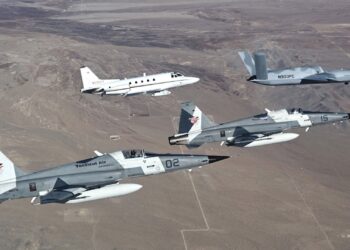 F-5s Team With Avenger Drone, Bizjet In Air-To-Air Infrared Sensor Test