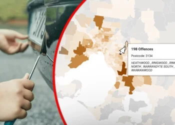 Number plate thefts by suburb in Victoria