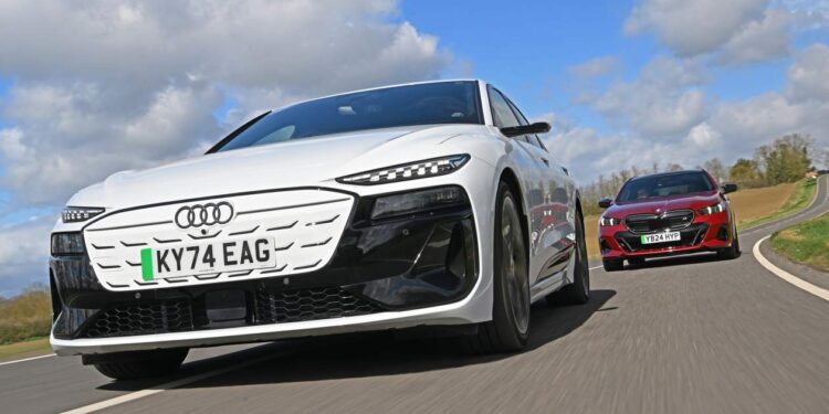 Audi S6 Avant e-tron vs BMW i5 M60 Touring: fast EV estates face-off