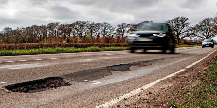 Pothole breakdowns surge 9% as more drivers fall victim to Britain’s broken roads