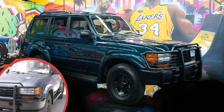 80 Series LandCruiser that was Kobe Bryant’s first car has been restored by Shaquille O’Neal