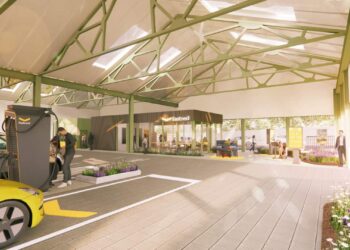 New indoor drive-thru EV charging hub to open as a sign of things to come