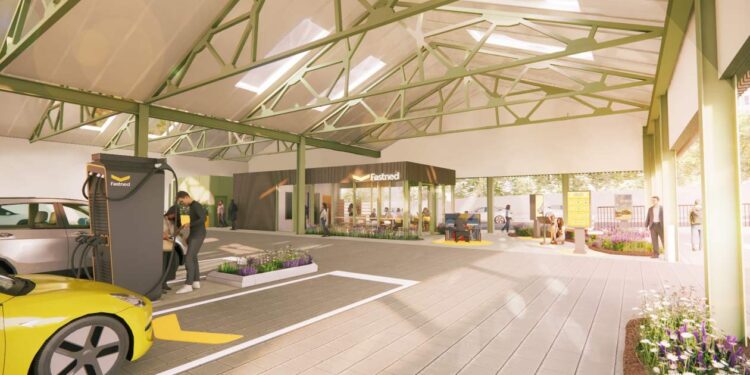 New indoor drive-thru EV charging hub to open as a sign of things to come