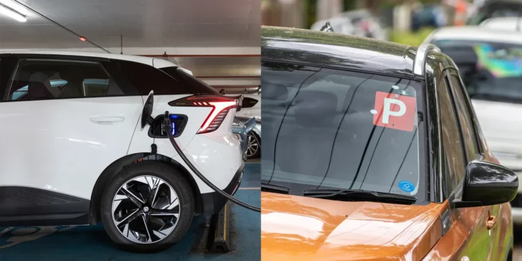 Can you drive an electric car on your P plates?