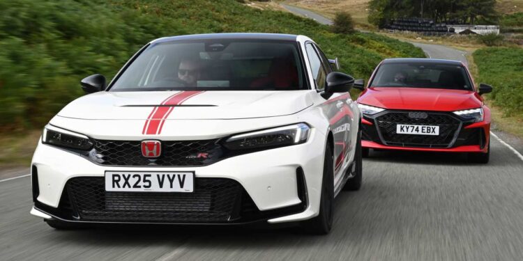 Honda Civic Type R vs Audi RS 3: the ultimate hot hatch face-off