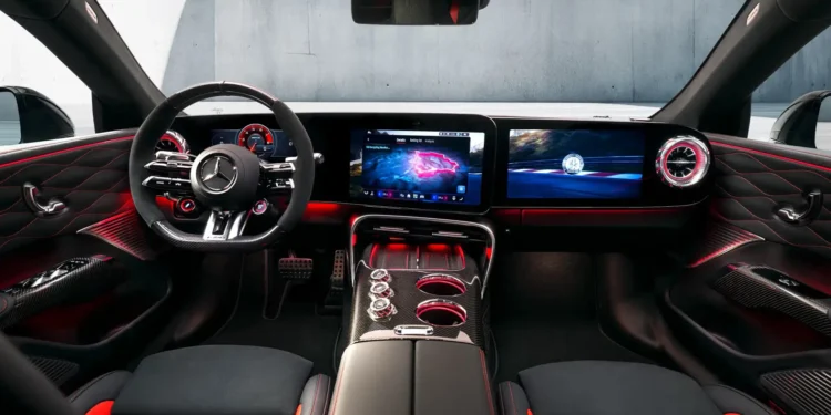 Mercedes goes big on screens for new performance EV