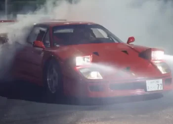 Lewis Hamilton and Kim Kardashian drift Tokyo streets in a Ferrari F40