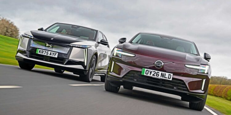 Volvo ES90 vs DS No8: Swedish minimalism meets Parisian style in EV exec test