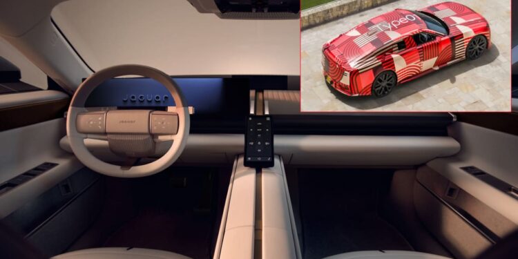 New Jaguar Type 01: first pictures of EV’s striking interior revealed