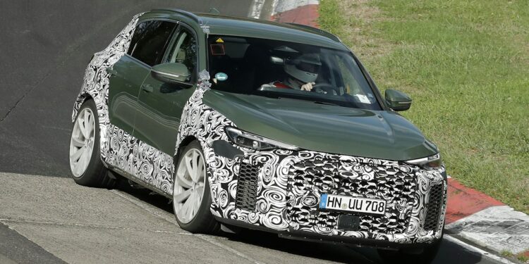 New Audi RS Q5 SUV seen putting its performance to the test