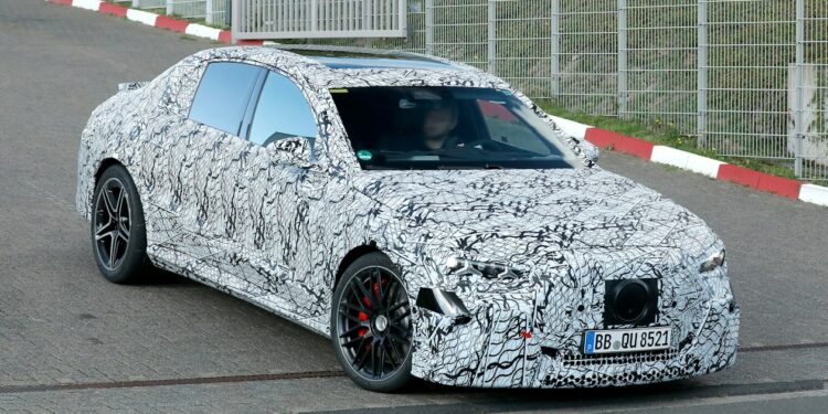New Mercedes-AMG E-Class spotted as all-electric super saloon prepares for launch